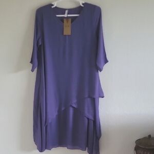 Aria Midi Dress. Athena Lagenlook Scandi Girl. Sz.L NWT.